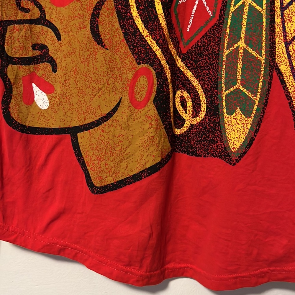 MAJESTIC—-Womans Blackhawks Hip Check Lace Up Long Sleeve- Large - Picture 4 of 7